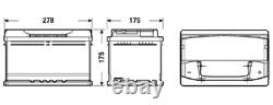 EXIDE Car Battery 72Ah/720A