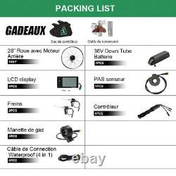 Ebike Conversion Kit Electric Bike 28'' 36V350W and Hailong Battery 36V13Ah