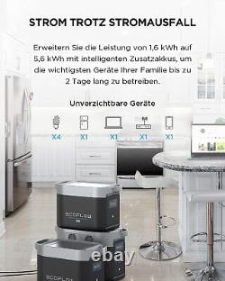 Ecoflow Delta Max 1612Wh Power Station 2000W Portable Solar Generator