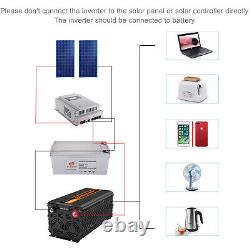 Edecoa Converter 12v 220v 2000w 4000w Inverter Remote Control 5v 2.1a Usb