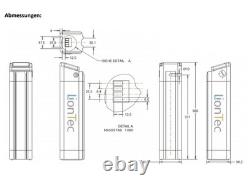 Electric bicycle battery 24V/26V 10.4 Ah for Prophete and others, without charger