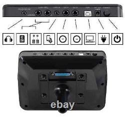 Electronic Drum Kit 9 Wooden Pads USB MIDI 720 Sounds Set Stool Headphones