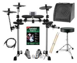 Electronic Drum Kit E-Drum 7 Pads USB MIDI Set Stool Sticks 30W Amplifier