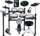 Electronic Drum Kit Set With Mesh Pads, Midi Usb Module, Stool, And Headphones