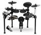 Electronic Percussion Drum Set E-drum Kit Sound Module Pedal Black Rack