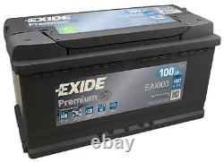 Exide EA1000 Car Starting Battery 12v 100ah 900A 353x175x190mm