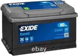 Exide EB800 Excell L04 12V 80Ah 640A car battery
