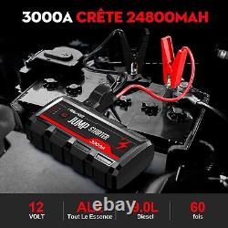 FEIKFEIZ Booster Battery 3000A 24800mAh Jump Starter Car Start