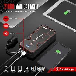 FNNEMGE Booster Battery 2500A Peak 24800mAh 12V Wireless Charging Jump Starter