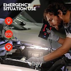 FNNEMGE Booster Battery 5000A Peak 24800mAh 12V Jump Starter up to Everything