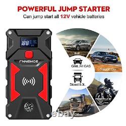 FNNEMGE Booster Battery 5000A Peak 24800mAh 12V Jump Starter up to Everything