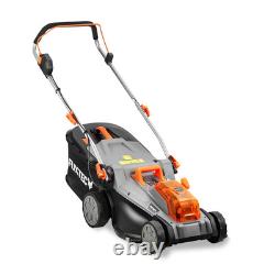 FUXTEC FX-E2RM37 cordless electric lawn mower, 37 cm cutting width, set