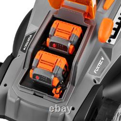 FUXTEC FX-E2RM37 cordless electric lawn mower, 37 cm cutting width, set
