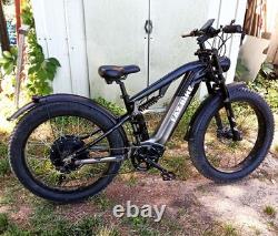 Fat bike with 26x4.0 wheels, 48V 20Ah battery, comfortable, reliable, super stable