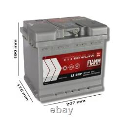 Fiamm L1 Battery 54 54AH 520A 7905145 Positive A Dx 207x175x190 Auto Start