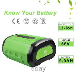 For EGO BA4200T BA2800T BA5600T 56V 9000mAh ARC-Lithium Cordless Battery