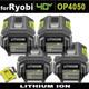 For Ryobi 36v Battery 6.0ah/8.0ah Bpl3650d Bpl3640d Op4015 Op4050 Bpl3626d2 Fr