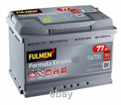 Fulmen FA770 Car Starting Battery 12v 77ah 760A 278x175x190mm varta E44
