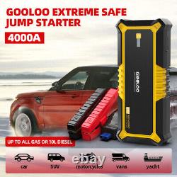 GOOLOO Booster Battery 4000A 26800mAh Portable Jump Starter 12V Start