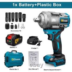 Gisam Wireless Electric Screwdriver, 18V, Torque 2000 N.m, Battery