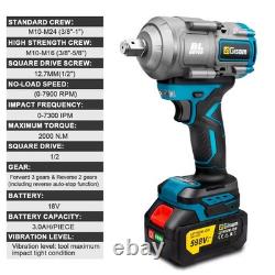 Gisam Wireless Electric Screwdriver, 18V, Torque 2000 N.m, Battery