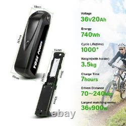 Hailong 1-2 e-bike Electric Bike Battery 36V 20Ah with USB and Charger