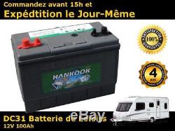 Hankook 100ah Battery Discharge Solar Slow 4 Years Warranty