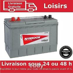 Hankook Xl31 Caravan Battery Camping Car And Boat Decharge Slot 12v 130ah Fr