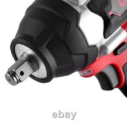 High power cordless impact wrench with 1800N. M torque + 2 batteries
