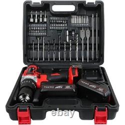 Impact Drill Driver 2x20V 2.0Ah Li-ion with 13mm Chuck and 69 Accessories