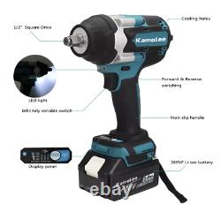 Impact driver wrench for Makita 18V battery 1800nM + LED + display