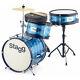 Junior Drum Set Stagg Tim Jr 3/12 Blue 3 Drums And Accessories