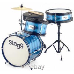 Junior Drum Set Stagg TIM JR 3/12 Blue 3 Drums and Accessories
