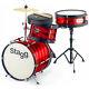 Junior Stagg Tim Jr 3/12 Red Drum Kit And Accessories