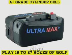 LITHIUM golf cart battery, 12V, 18Ah, 27+ holes, Hill Billy connector