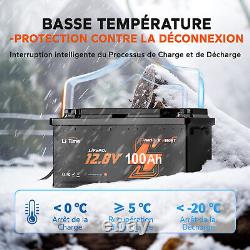 Lithium Battery 12V 100Ah H190 LiFePO4 Bluetooth App Real Time Monitoring