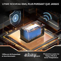 Lithium Battery 12V 100Ah H190 LiFePO4 Bluetooth App Real Time Monitoring
