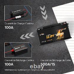 Lithium Battery 12V 100Ah H190 LiFePO4 Bluetooth App Real Time Monitoring