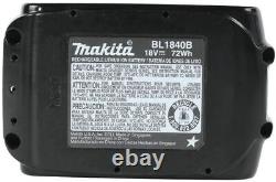 Makita BL1840B Lithium-Ion Battery/Li-Ion Battery (18 V 4 Ah) Pack of 2
