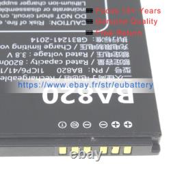 New BA820 Battery for UniStrong UT30/UT32/Zenius08 GeoMax Tablet 3.8V 8200mAh