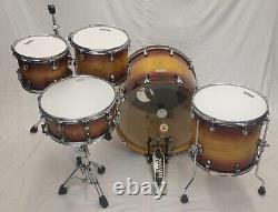Odery Fluence Fusion Drum Kit in Bright Wine Finish - 22', 14', 12', 10' + 14' Snare +