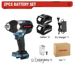Onovan Brushless Electric Impact Wrench, 1800n. Makita Compatible Battery.