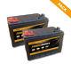 Pack Of 2 X Sealed Batteries Slow Charge 12v 86ah 500 Lifecycles