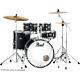 Pearl Decade Maple 5-piece Rock Drum Kit In 22-inch Satin Slate Black