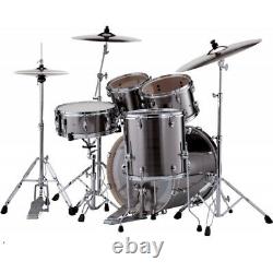 Pearl Export Fusion 20'' 5-piece Drum Set in Smoky Chrome