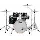 Pearl Export Fusion 20'' 5-piece Drum Set In Jet Black.