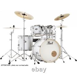 Pearl Export Rock 22'' Matte White Drum Kit with Cymbals