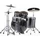 Pearl Export Rock 22'' Smokey Chrome Drum Kit With Cymbals