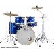 Pearl Export Standard 22'' High Voltage Blue Battery With Cymbals