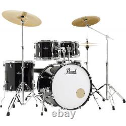 Pearl Roadshow+ Rock 22'' 5-Piece Drum Set Jet Black + B-50 + Sabian Sola Pack